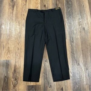 Daniel Cremieux Signature Loro Piana 100% Wool 36R Black Trousers Pants 36x28